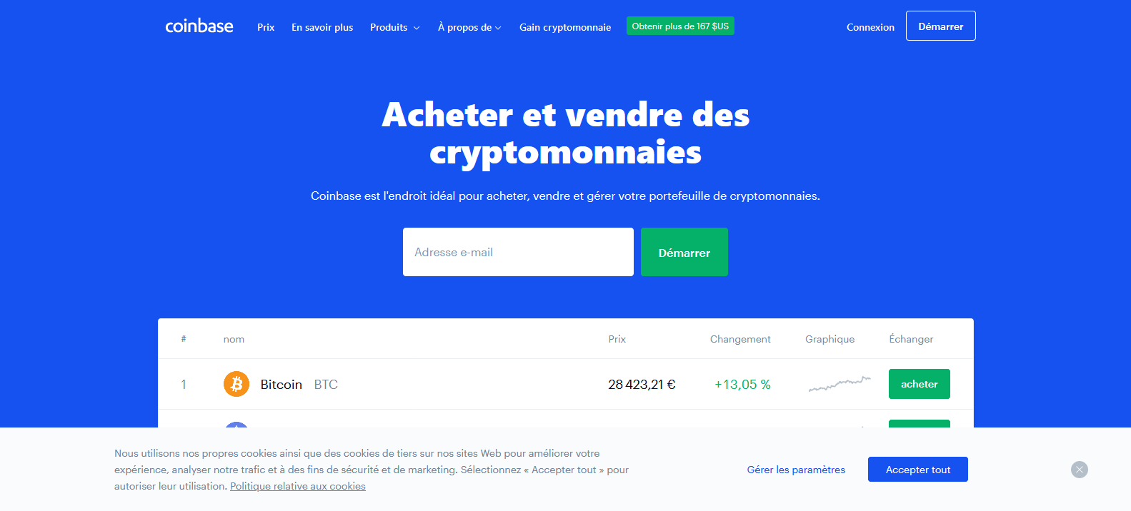 Coinbase - Acheter et vendre des bitcoins, des ethereums et bien plus en toute confiance